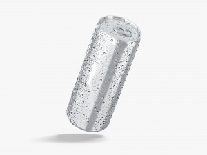 Aluminium Soda Can 450 ml with drops 3D Models
