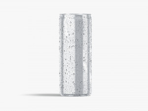 Aluminium Soda Can 450 ml with drops Modèle 3D