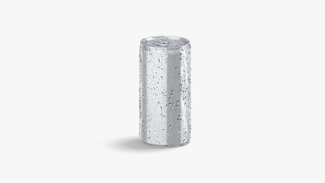Aluminium Soda Can 280 ml with drops Modelo 3D .c4d .max .obj .3ds .fbx .stl .blend 