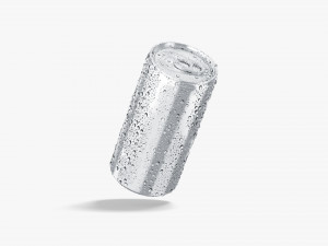 3D 4 Aluminium Soda Can with drops - 280 ml 330 ml 450 ml 500ml Modelo 3D