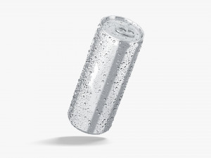 3D 4 Aluminium Soda Can with drops - 280 ml 330 ml 450 ml 500ml Modelo 3D