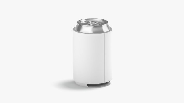 White Can Koozie 330 ml 3D 模型 .c4d .max .obj .3ds .fbx .stl .blend 