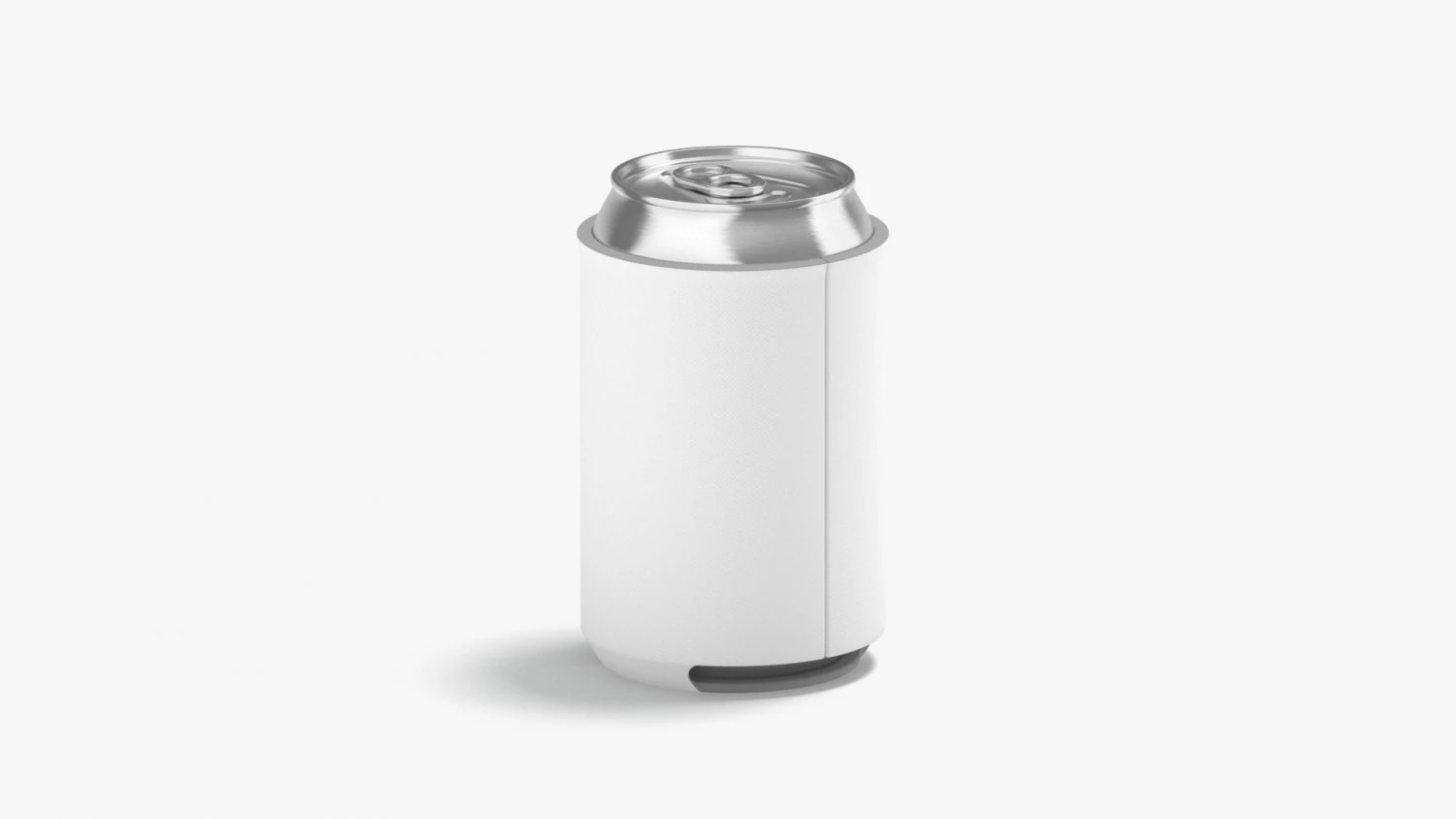 White Can Koozie 330 ml 3D Model .c4d .max .obj .3ds .fbx .stl .blend 