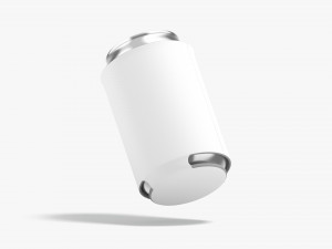 White Can Koozie 330 ml 3D 模型