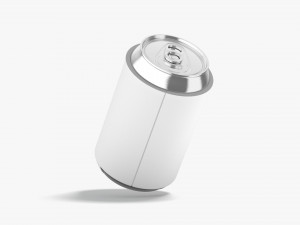 White Can Koozie 330 ml 3D 模型