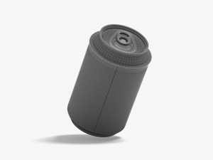 White Can Koozie 330 ml 3D 模型