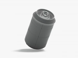 White Can Koozie 330 ml 3D Model