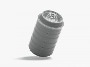 White Can Koozie 330 ml 3D 模型