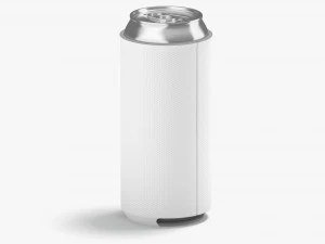 Lattina bianca Koozie 500 ml Modello 3D