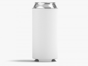 White Can Koozie 500 ml Modèle 3D