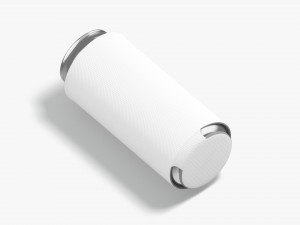 White Can Koozie 500 ml Modèle 3D