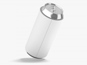 White Can Koozie 500 ml Modèle 3D