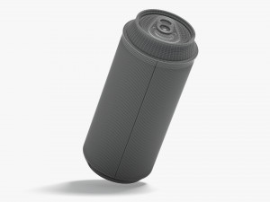 White Can Koozie 500 ml Modèle 3D