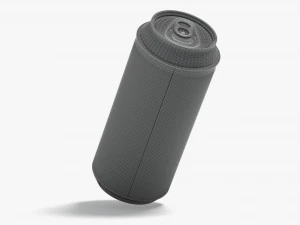 White Can Koozie 500 ml 3D Model
