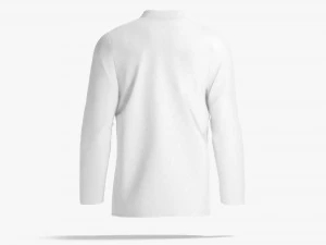 White Chef Jacket - cook chief coat 3D Model