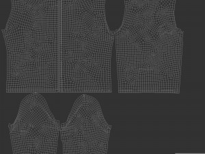 White Chef Jacket - cook chief coat 3D Модель