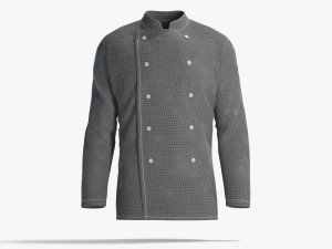 White Chef Jacket - cook chief coat 3D Модель