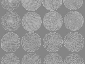 Black Stickers set - 8 adhesive sticky labels 3D 模型