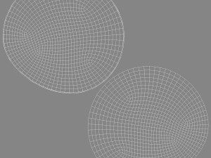 Two Round Stickers - silver smooth and bended adhesive labels 3D Model
