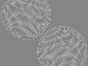 Two Round Stickers - silver sleek and wrinkly sticky tag 3D Model