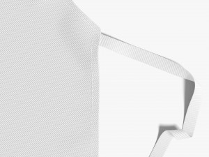 White Protective Apron - chief cook uniform Modelo 3D