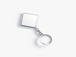 Porta-chaves Rhombus Branco - porta-chaves Modelo 3D