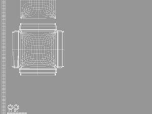White Square Keychain - key tag holder 3D 모델