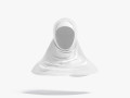 White Al-Amira - Muslim traditional woman headscarf hijab 3D 模型
