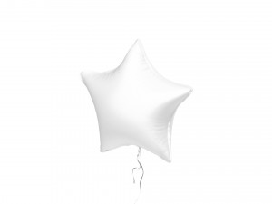 White Helium Balloons Set - 9 foil gift balloon shapes 3D 모델