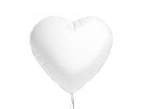 White Helium Balloons Set - 9 foil gift balloon shapes 3D 모델