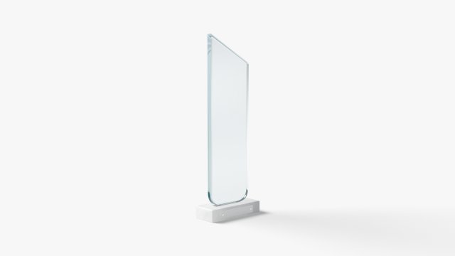 Peak Glass Award Trophy - crystal plaque trophies 3D Модель .c4d .max .obj .3ds .fbx .stl .blend 