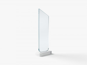 Peak Glass Award Trophy - crystal plaque trophies 3D Model