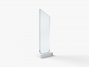 Peak Glass Award Trophy - crystal plaque trophies 3D Модель