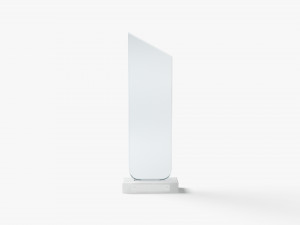 Peak Glass Award Trophy - crystal plaque trophies 3D Модель