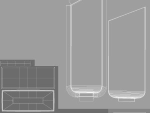 Peak Glass Award Trophy - crystal plaque trophies 3D Модель
