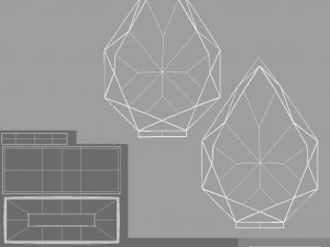 Piala Penghargaan Arrow Glass - piala plakat kristal Model 3D