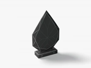 Piala Penghargaan Arrow Glass - piala plakat kristal Model 3D