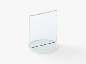 Diploma Glass Award Trophy - crystal plaque trophies 3D 모델