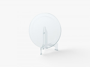 Plate Glass Award Trophy - crystal plaque trophies on stand 3D मॉडल