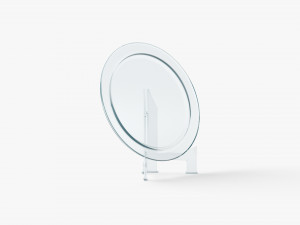 Plate Glass Award Trophy - crystal plaque trophies on stand 3D मॉडल