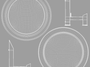 Plate Glass Award Trophy - crystal plaque trophies on stand 3D मॉडल