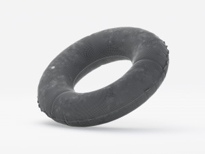 Inflatable Swim Ring - swimming round donut pool 3D Model