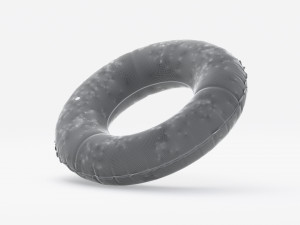 Inflatable Swim Ring - swimming round donut pool 3D Model