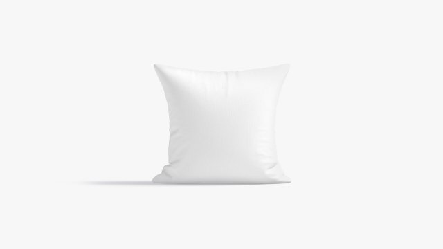 Square Bed Pillow - sleeping cushion 3D Model .c4d .max .obj .3ds .fbx .lwo .lw .lws