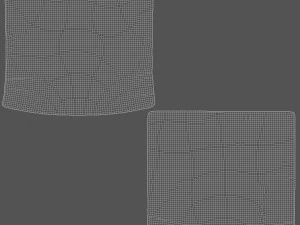 Square Bed Pillow - sleeping cushion 3D Model