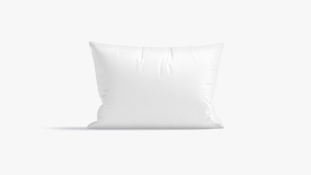 Rectangular Bed Pillow Stand - sleeping cushion 3D Model .c4d .max .obj .3ds .fbx .lwo .lw .lws