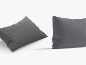 Rectangular Bed Pillow Set - lying and stand sleeping cushion Modello 3D