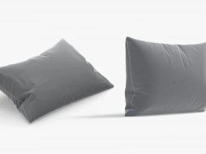 Rectangular Bed Pillow Set - lying and stand sleeping cushion 3D Model