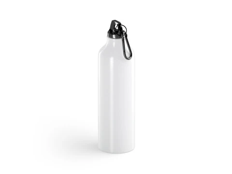 Garrafa esportiva de alum&iacute;nio - garrafa de &aacute;gua de metal com mosquet&atilde;o Modelo 3D