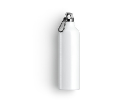 Aluminum Sport Bottle - metal water botle with carabiner 3D Model